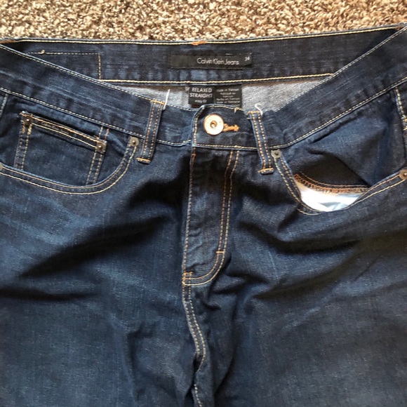 Men’s Relaxed Straight Calvin Klein S 34 - Picture 2 of 3